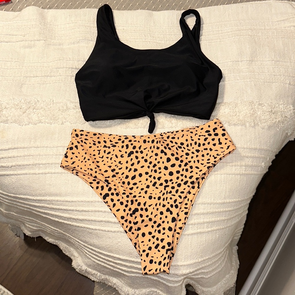 Two piece high waisted bikini